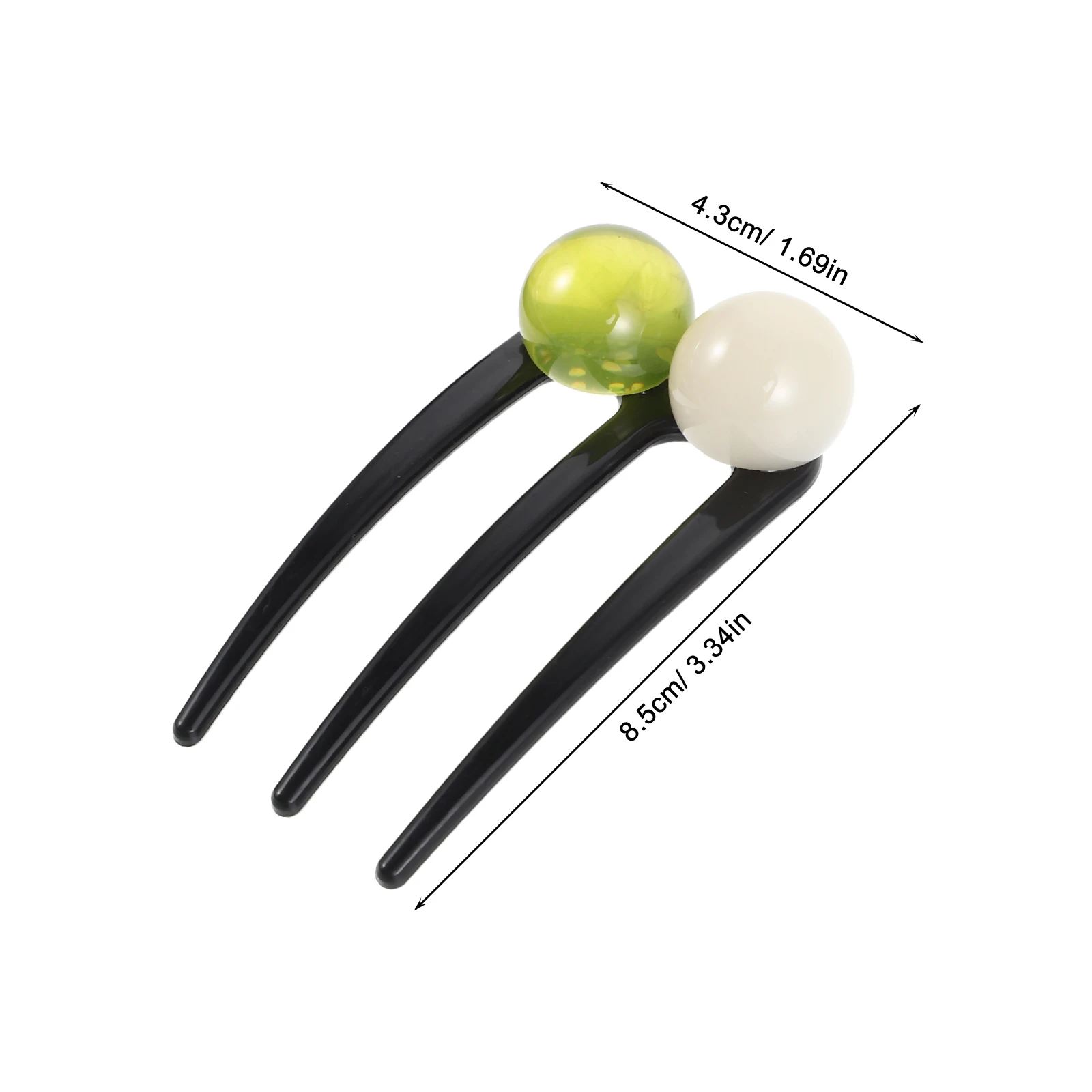 4 قطعة شوك الشعر على شكل حرف U أنيقة مطرز كعكة صانع أداة خمر Chignon دبوس آمن عقد أوبدو اكسسوارات التصميم للشعر الكثيف #3