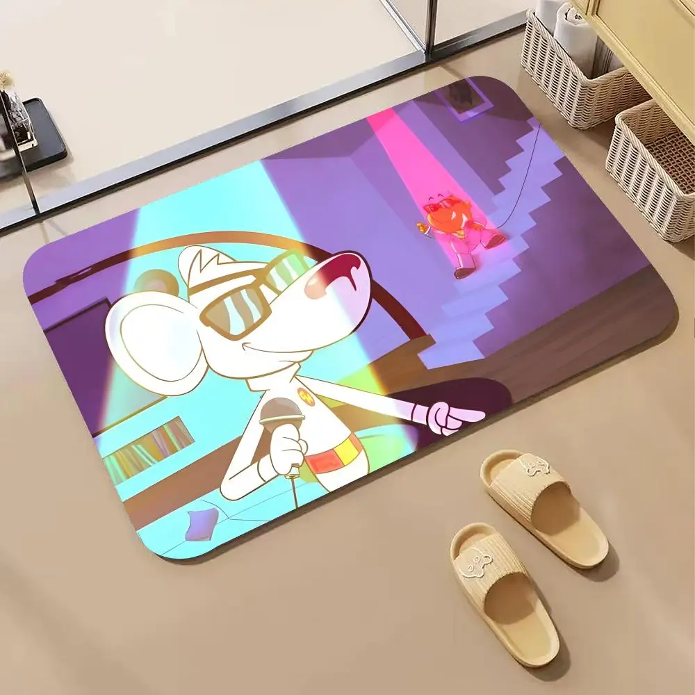 Classic D-Danger M-Mouse Floor Mat Diatomite Bath Mat, Quick Dry Absorbent Non-Slip Door Mat