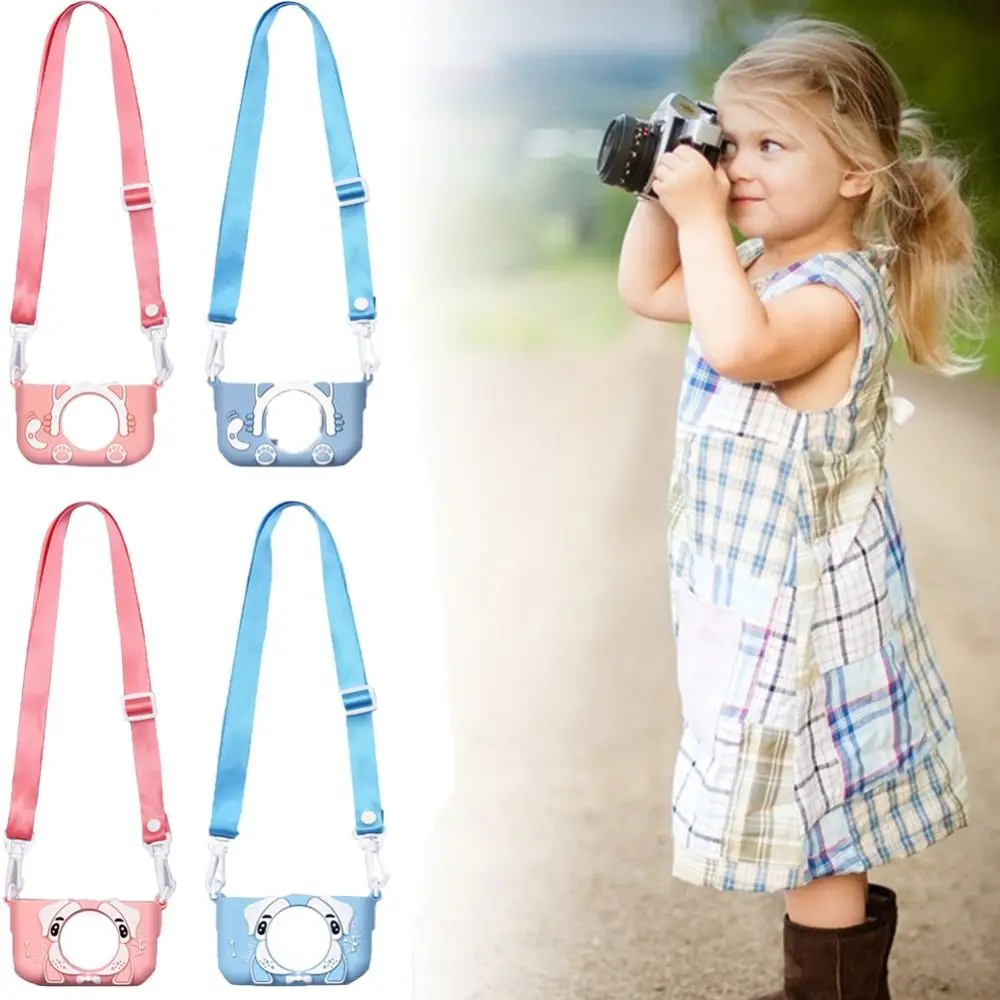

Cartoon Mini Camera Shell with Lanyard Portable Kids Camera Case Waterproof Anti-scratch Protective Cover for X2 Children Camera