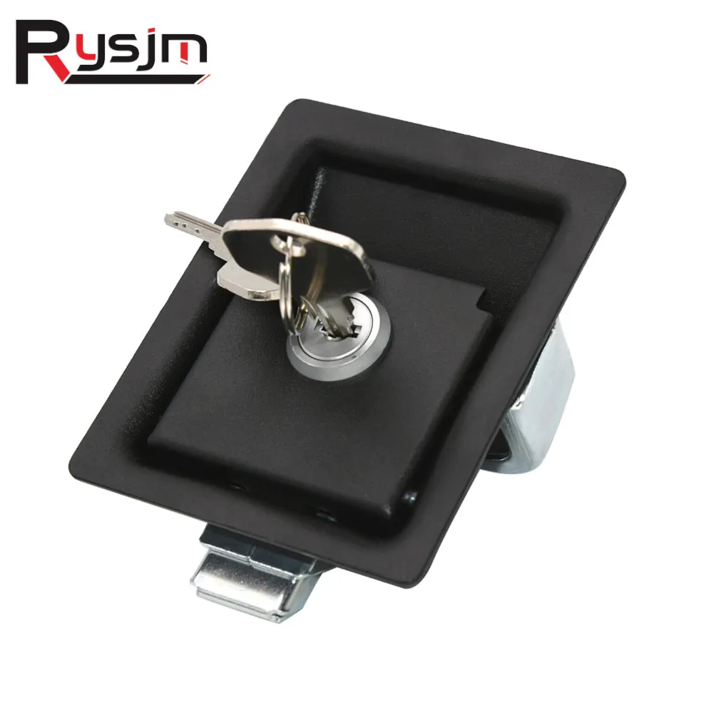 Black RV Paddle Entry Door Lock Latch Handle Knob Deadbolt Camper Trailer Lock Car Panel Door Lock caravana accesorios