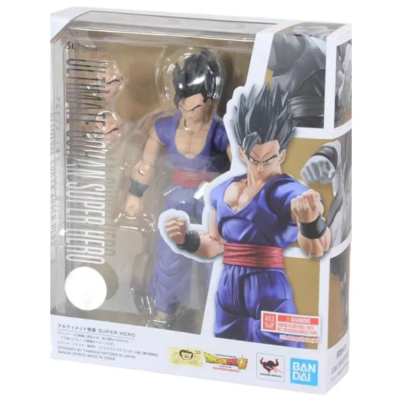 

Bandai Original Genuine S.H.Figuarts DRAGON BALL ULTIMATE GOHAN SUPER HERO SONG GOHAN Anime Action Figure Toy Gifts Collectible
