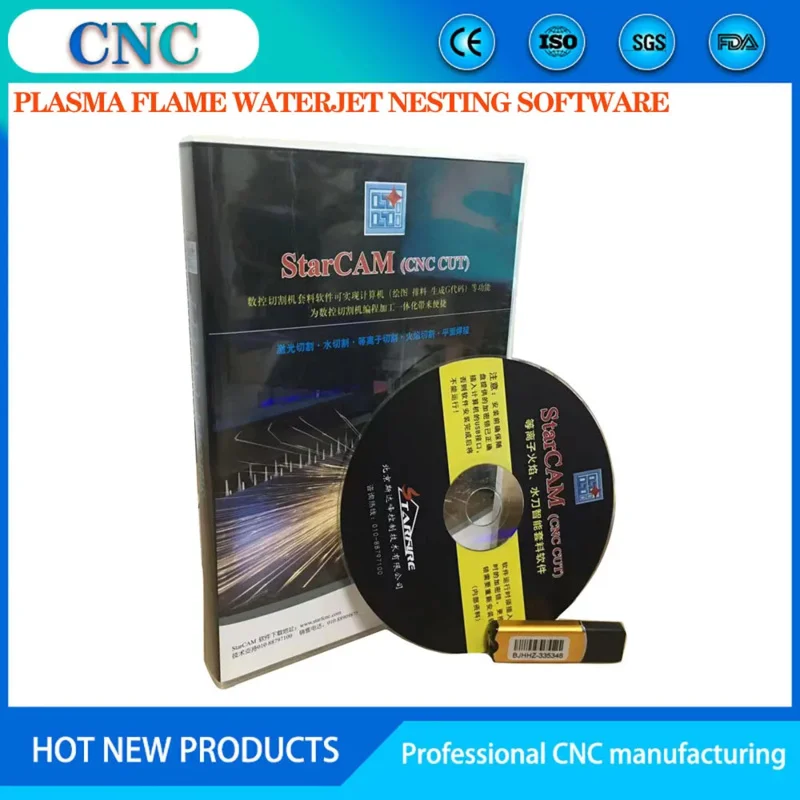 

STARCAM CNC plasma flame cutting machine nesting V4.5 programming software ENGLISH language no size limit windows