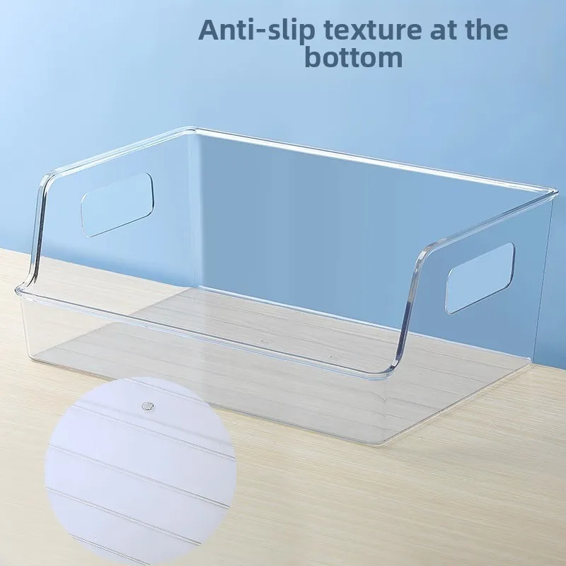 Acrylic Transparent Bookshelf Large Capacity Thickened Bookstand Desktop Book Storage Box Reading Stand Primary School Students