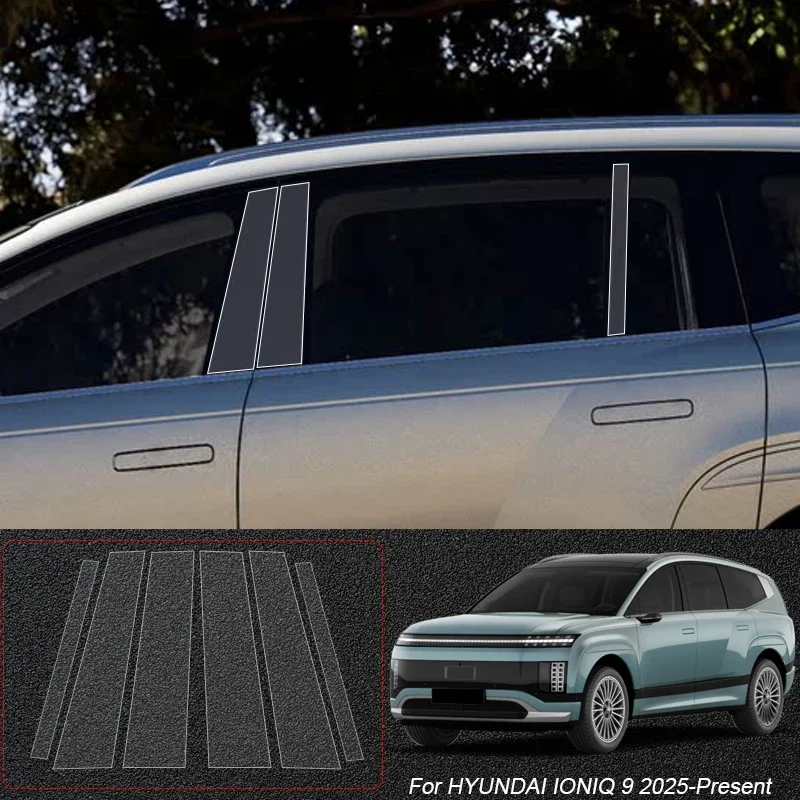 

B Pillars Window Body TPU Car Protective Film For HYUNDAI IONIQ 5 9 PALISADE SANTA FE IX45 DM SONATA DN8 TUCSON Paint Sticker