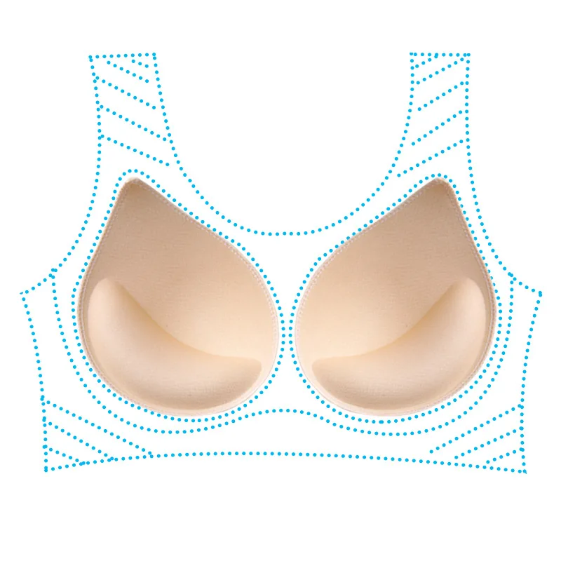 3D Push Up Spons Beha Pads Voor Bikini Vrouwen Ondergoed Kleine Borstlift Plasticiteit Bh Voering Badpak Bustier