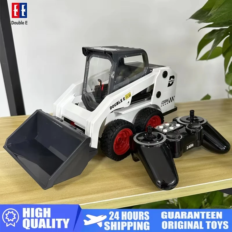 RC Excavator Double E E594 1:14 2.4G Remote control Truck Slip Loader Digging Bucket 360 Rotation High Low Speed Engineer Toy