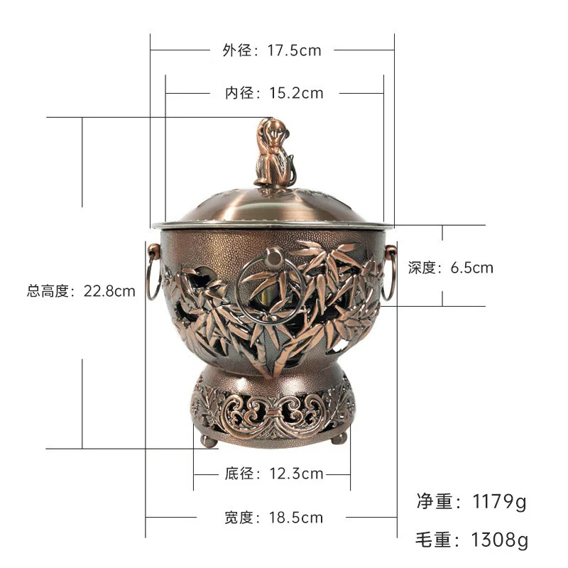 Cross border Supply New Product Alcohol Stove Self service Small Hot Pot Home Single person Shuasha Pot Stainless Steel Small