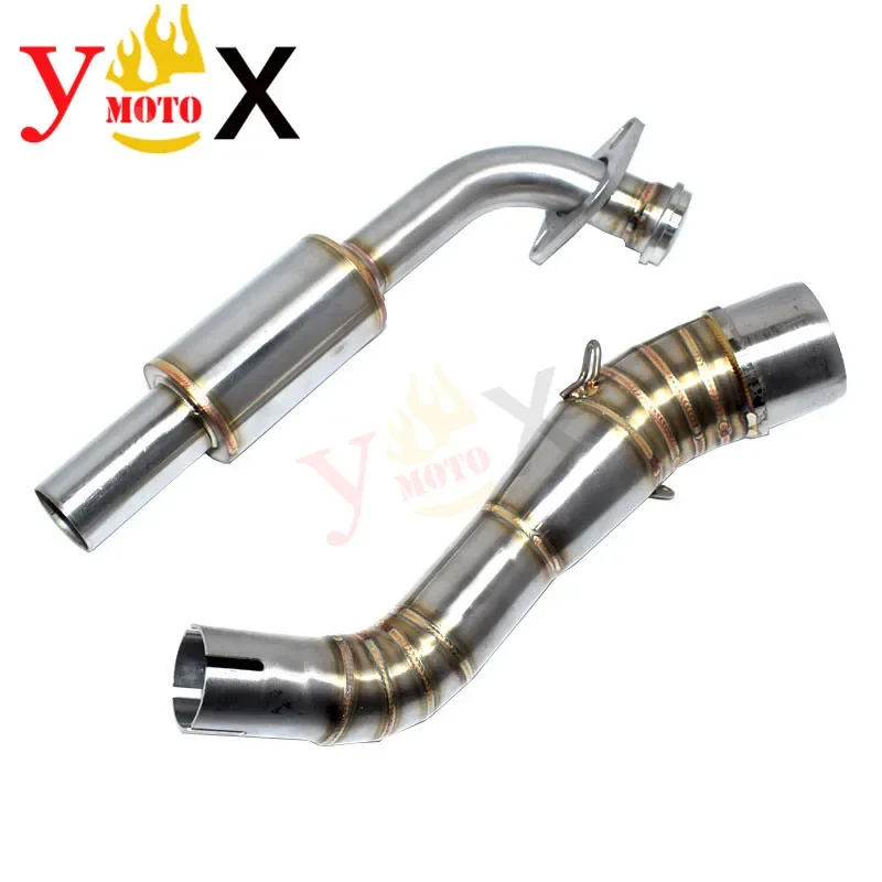 NVX 155 Scooter Bike Slip On Header Front Link Exhaust Pipe Middle Pipes Muffler For Yamaha NVX155 NVX125 AEROX 155 2016-2018 17