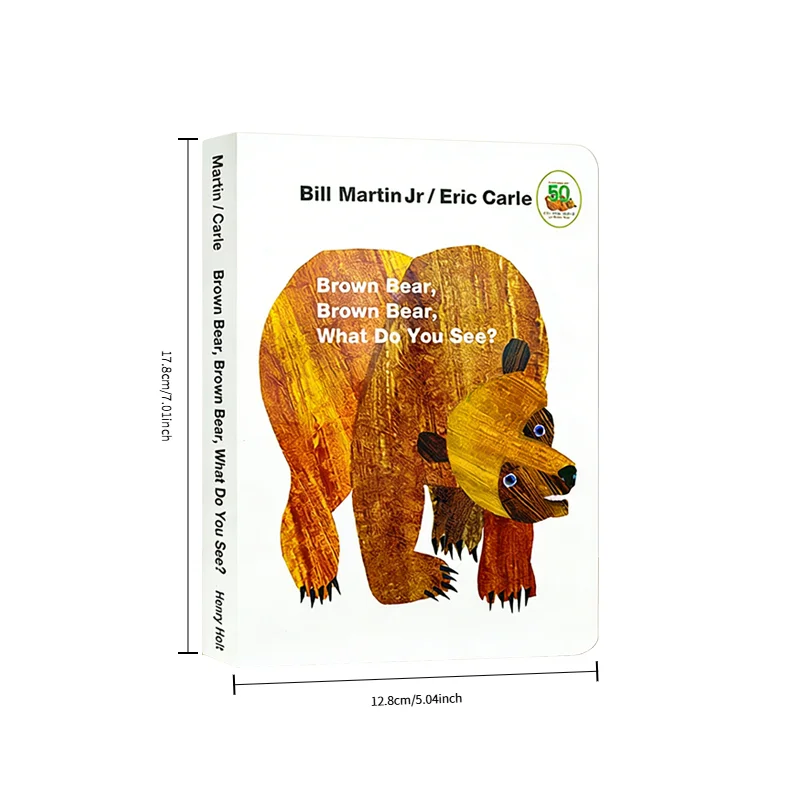 Brown Bear, What Do You See? English Board Book,  Toddler Early English Learning, Preschool Teaching Reading Book