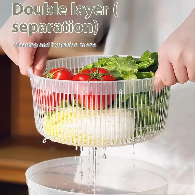 متعددة الوظائف دليل سلطة سبينر مجفف الخضار سلطة فواكه ديهيدراتور التجفيف السريع المطبخ المنزلية الخضار ديهيدراتور #4