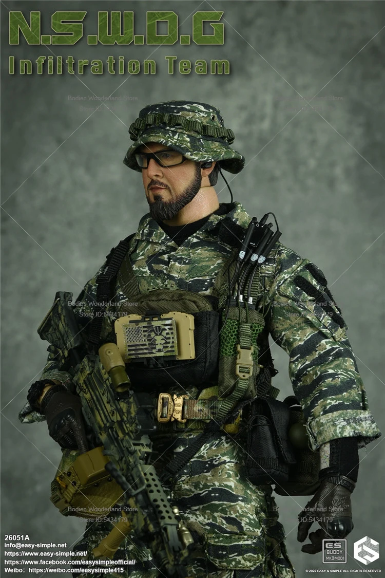 In Stock Easy&Simple ES 26051 1/6 Scale Male Soldier NSWDG US Navy Seals 12Inch Action Figure Doll Collection