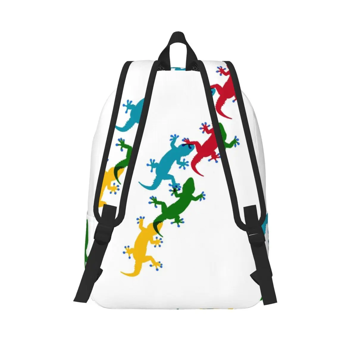 Colourful Geckos Student Backpack School Bag Hiking Travel Daypack for Men Women Fashion Bookbag Shoulder Bags
