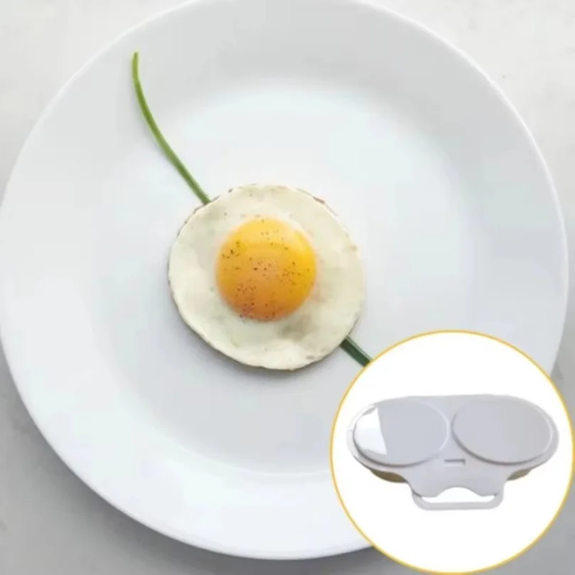 Food Grades Plastic Microwave Egg Cooker Heat Resistant Kitchen Cooking Mold Egg Fryer Easy To Clean Portable Steamed Egg Box