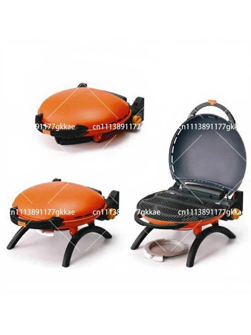 Portable Gas BBQ Grill Foldable Outdoor Camping Travel High Temperature Resistant Easy Clean