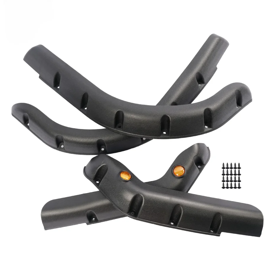 OVOVS Golf Cart Fender Flares Black Plastic Wheel Arches Mudguards for 1994-2013 EZGO TXT Modification Accessories