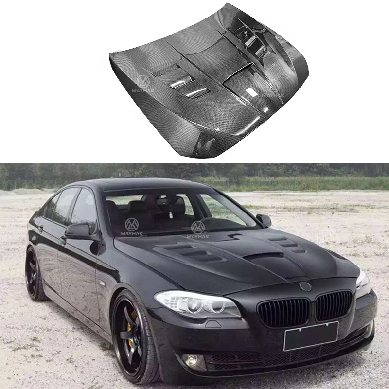 Carbon Fiber JSK Style Car Engine Cover Hood Bonnet Upgraded Carbons Bonnet Engine Cover for  5 Series F10 F11 M5 Auto Part