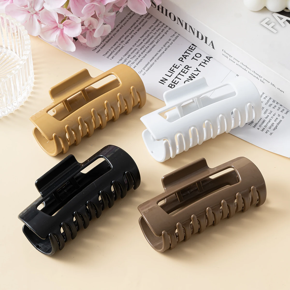 Jepit Rambut Silikon Anak Perempuan Wanita Korea Jepit Rambut Ukuran Besar Kepiting Hiasan Kepala Jepit Rambut Jepit Rambut Ornamen Mode Aksesori Rambut