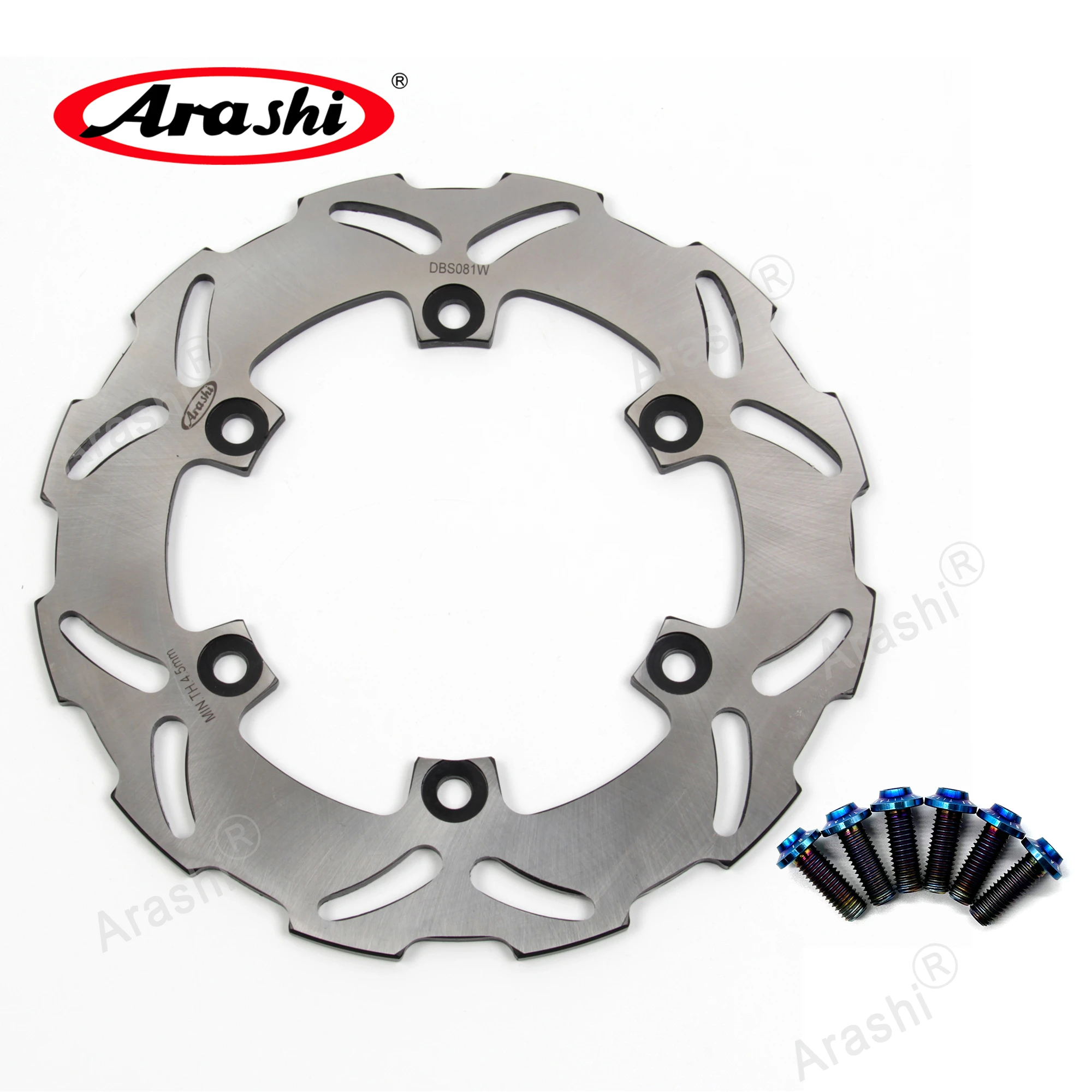 

For Yamaha YZF-R1 2002-2003 YZF-R6 1999-2002 2001 TT250 2000 Arashi 220mm Rear Rotor Brake Disc Disk + Moungting Bolts Screw