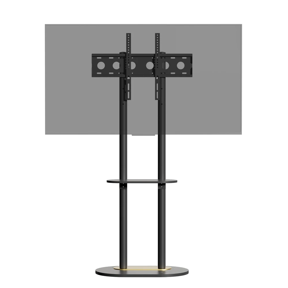 

Height Adjustable Floor TV Stand with Marble Shelf for 40-75 Inch Load up 40KG