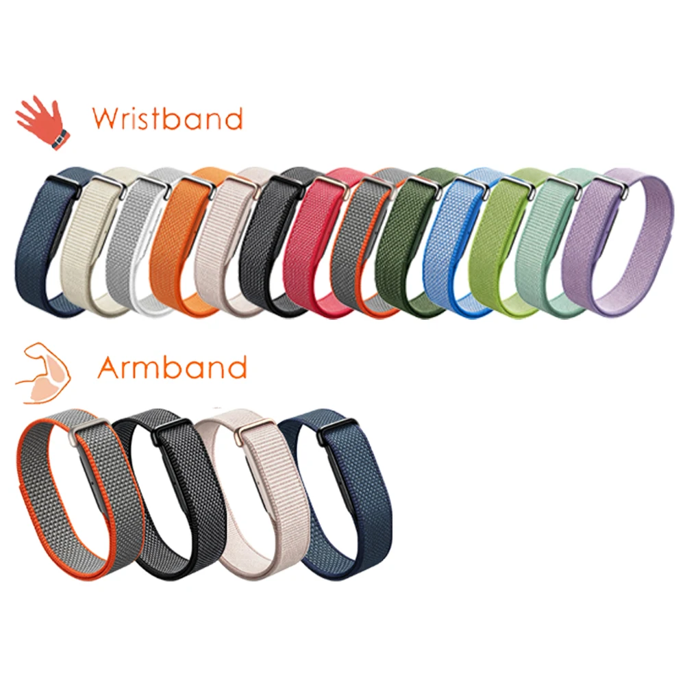 Breathable Nylon Bicep Arm Wristband for Google Fitbit Air Replacement Bands Fitbit Air Fitness Tracker Sports Loop Strap Correa