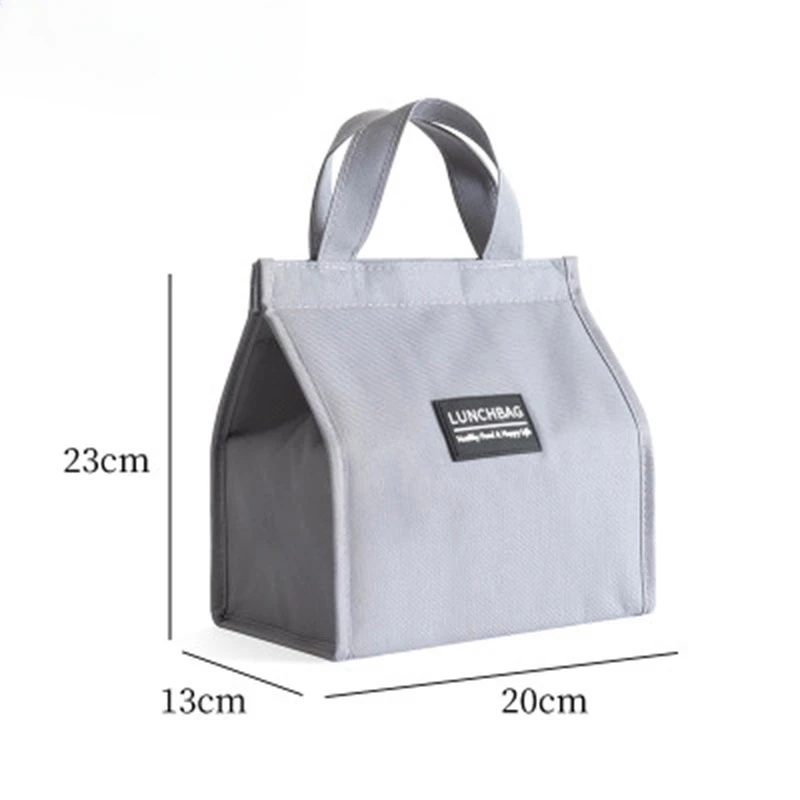 Picnic Travel Lunch Box  Portable Food Storage Breakfast Thermal Food Bag Lunch Bag Handle Insulation Cooler Bag For Women Kid