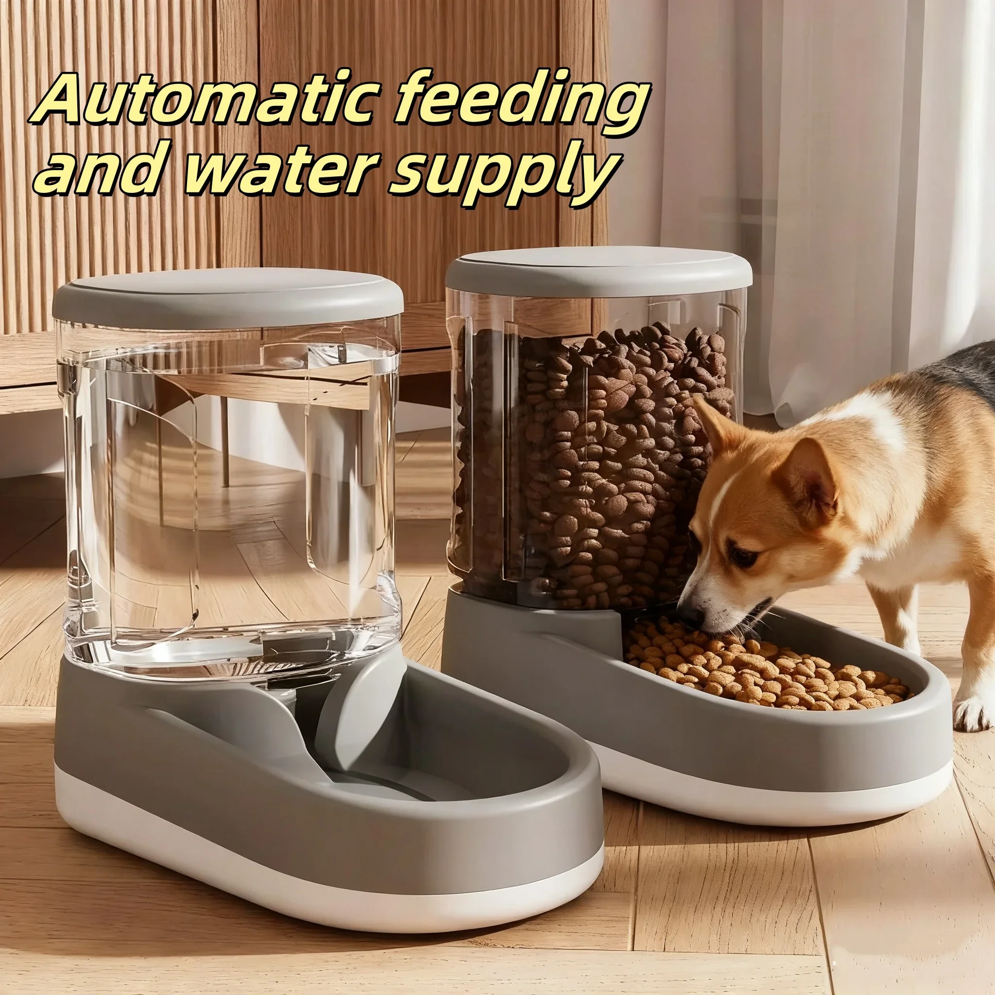 Cat Bowl Dog Bowl Large Capacity Dog Water Dispenser Continuous Water Supply Automatic Water Food Feeder Cat Water Dispenser