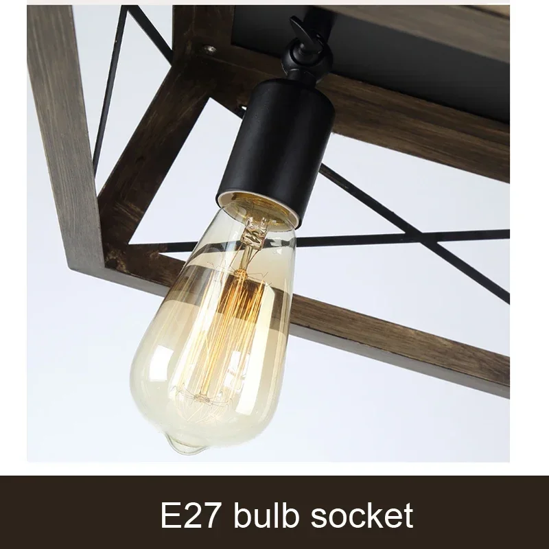 American Retro Industrial Ceiling Lamp Farmhouse Corridor Dining Room  Kitchen Bedroom Balcony  Light
