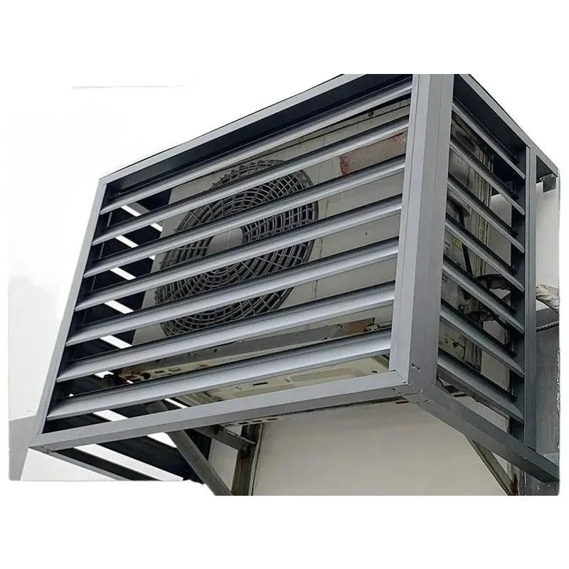 Air conditioner external machine protective cover, guardrail anti-theft decoration galvanized sunscreen community louver cover
