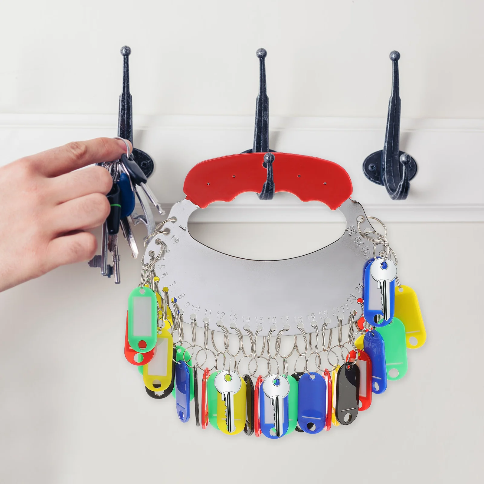 

1 set 1 Set Management Board Storage Holder For Home Office Dorm Practical Key Office Key Tags Organizer Tags