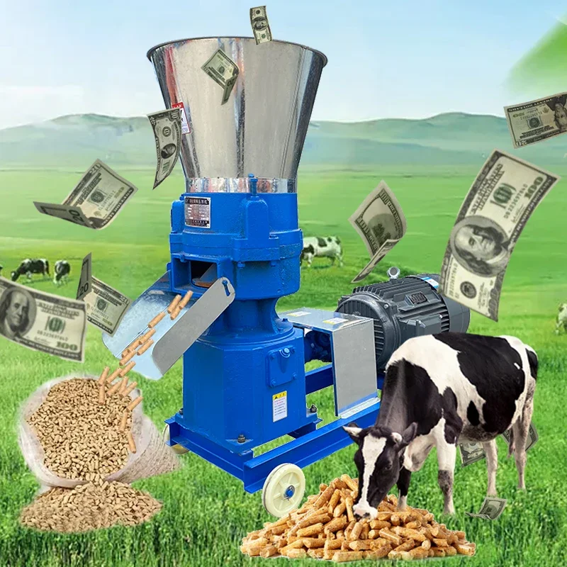 Feed Processing Machine Chicken Fish Feed Pellet Making Machine Granulator Machine For Animal Livestock Feed 300 Kg/h