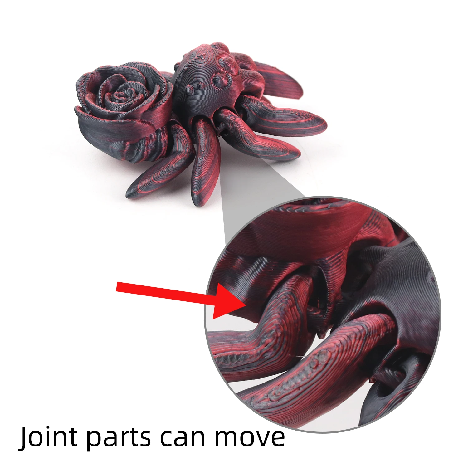 3D 프린트 장미 거미, 시뮬레이션 동물 장난감, 부모-자녀 대화형 엔터테인먼트