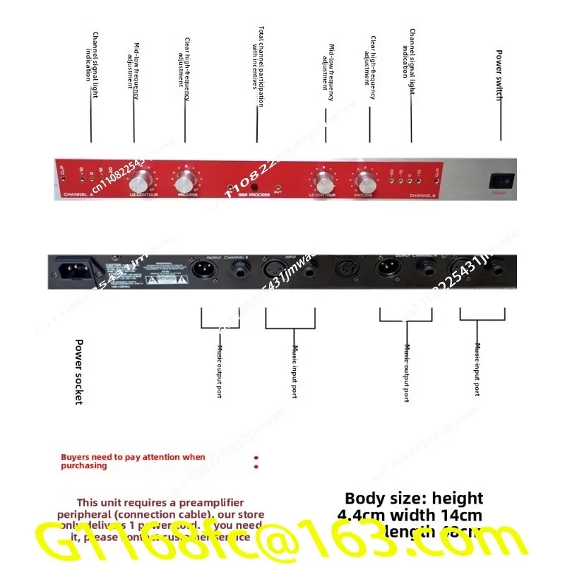 Ex-3000 Preamplifier, Audio Stage Microphone, Gain Processor