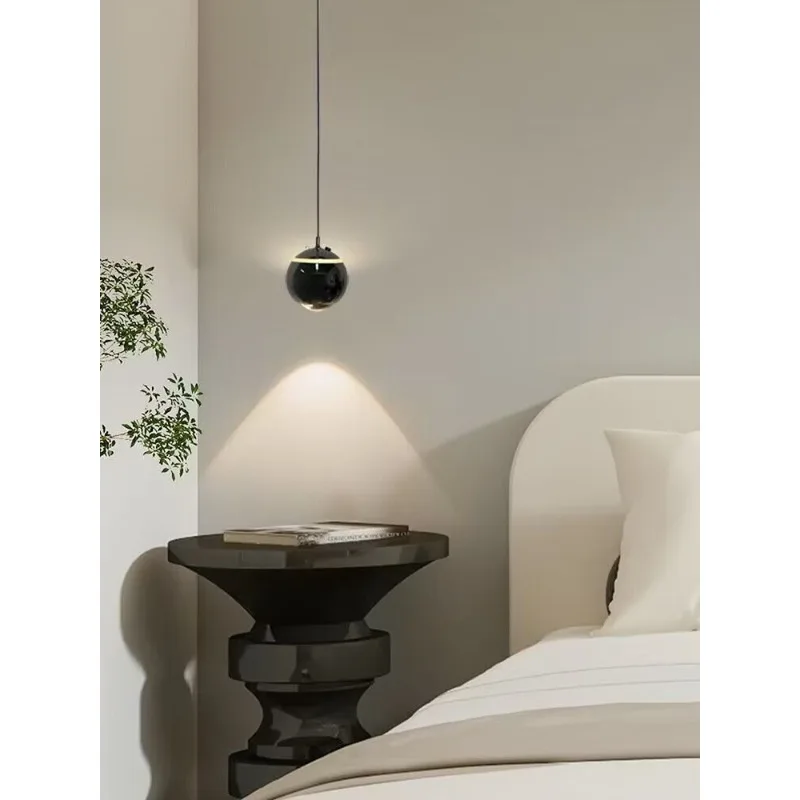 

Rechargeable liftable bedroom bedside chandelier, simple modern ambient light