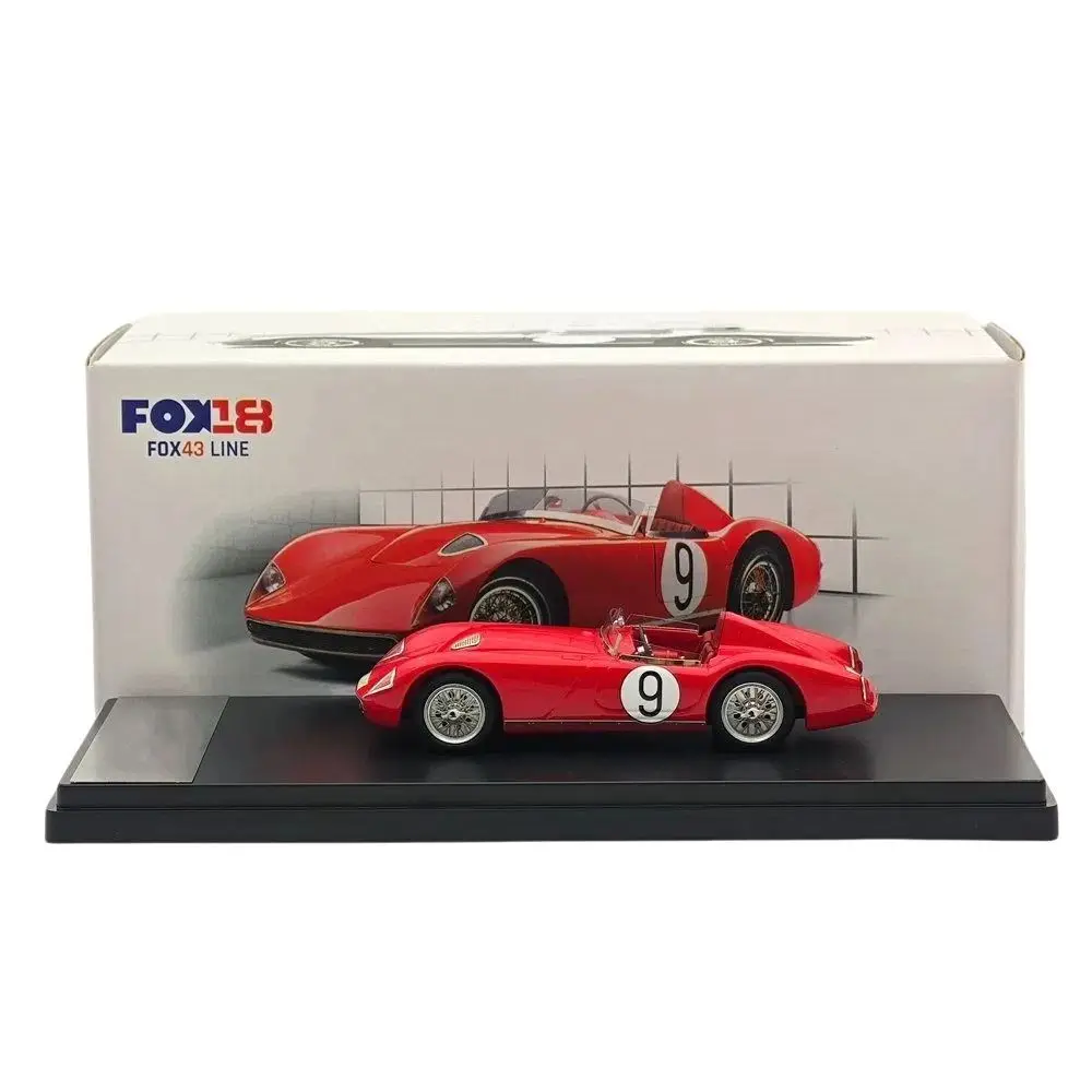

1:43 FOX18 1100 OHC Winner #9 1958 Red Resin Model Car Miniature Limited Edition Collection Auto Gift Toy Vehicle Models