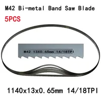 1-5Pcs Portable Band Saw Blades 1140 Bandsaw Blade M42 Bimetal Metal Cutting 1140 13 0.65mm  14/18 TPI