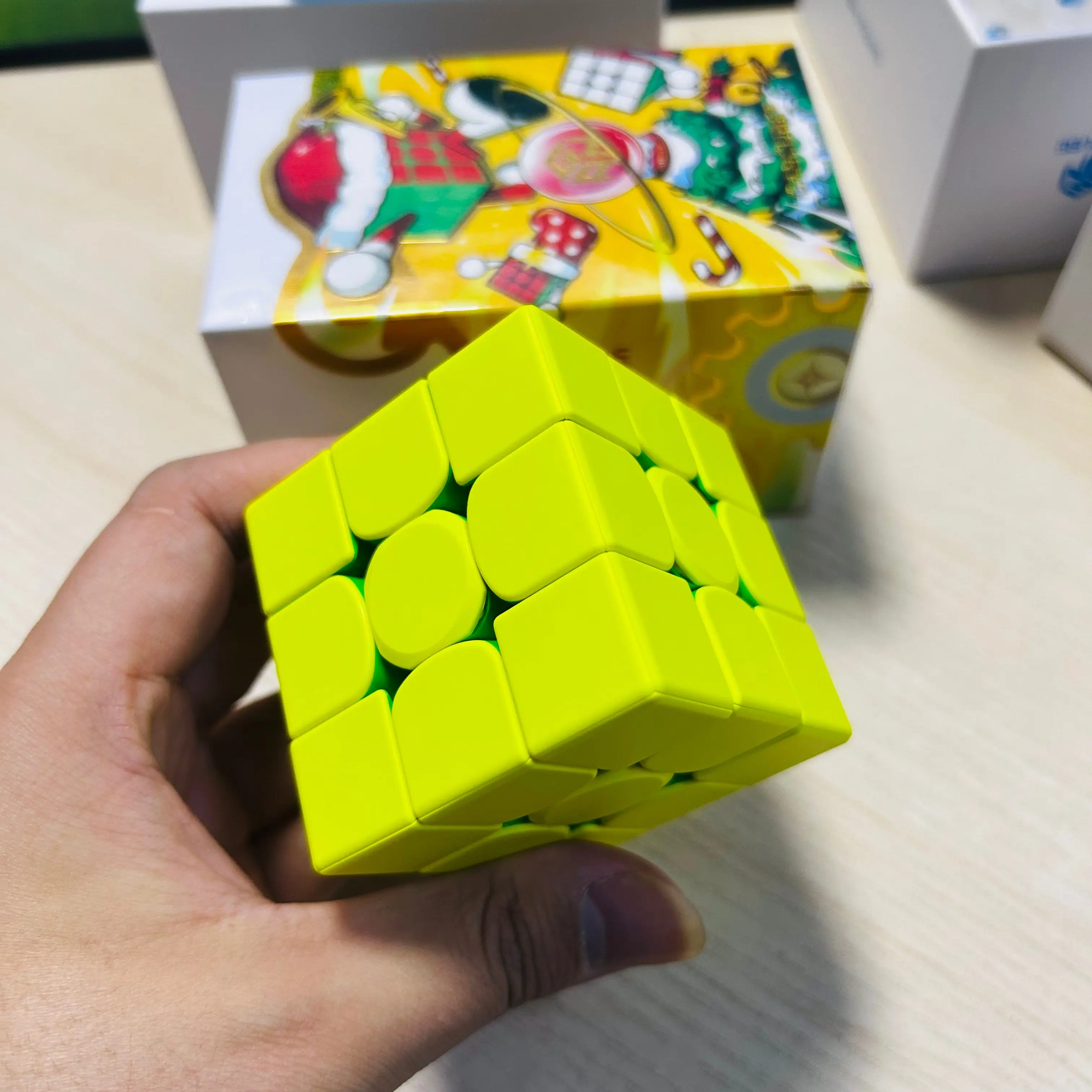 Bricolage GAN 356ME 2025 édition de noël Gan Cube 3x3 Cube de vitesse magique magnétique