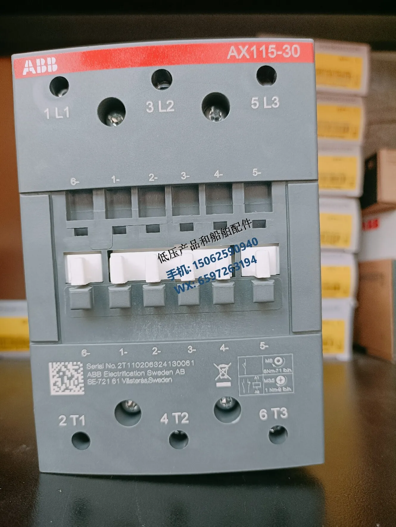 ABB new original AX series contactor AX95-30-11-80 coil voltage 230VAC 60HZ