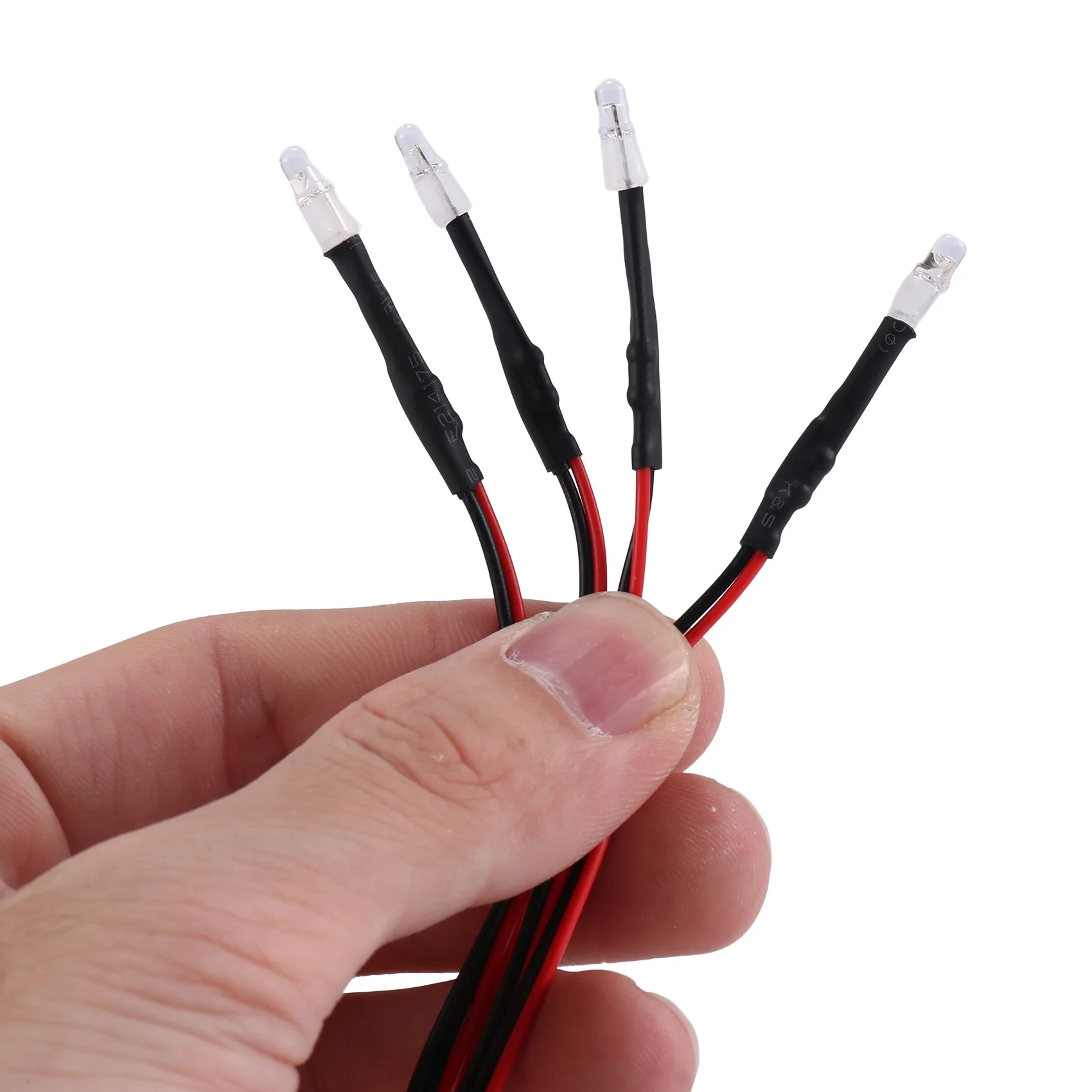 050 60T Motore Spazzolato e 30A ESC e 2 Bianco 2 LED Rosso Luce Per Axial SCX24 1/18 1/24 1/28 1/32 RC Auto Aggiornamenti Parti