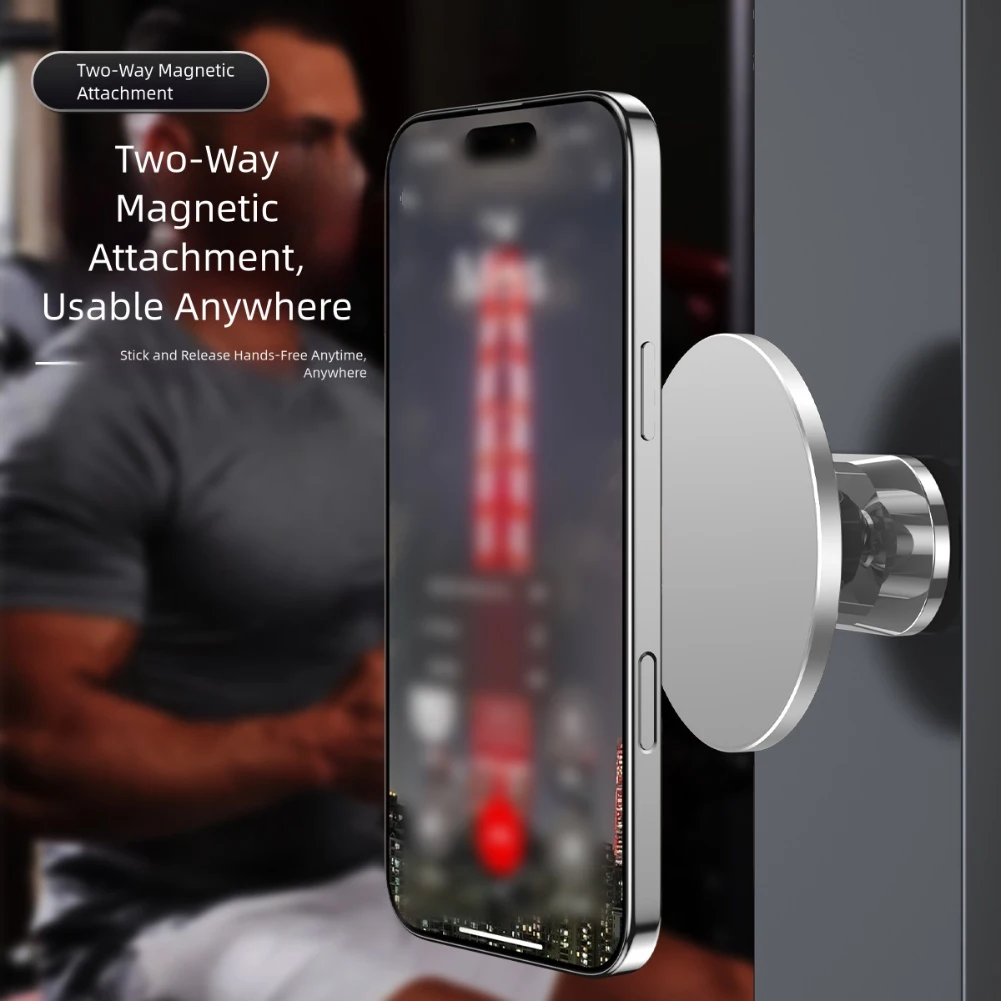

Magnetic Golf Cart Phone Holder with Strong Aluminum Alloy Build for Secure Device Attachment on and Other Metal Surfaces