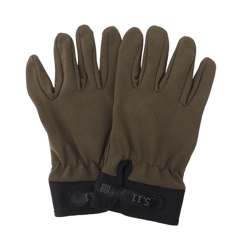 Guantes tácticos ligeros y transpirables para hombre, guantes de dedo completo antideslizantes para deportes de pesca y ciclismo al aire libre