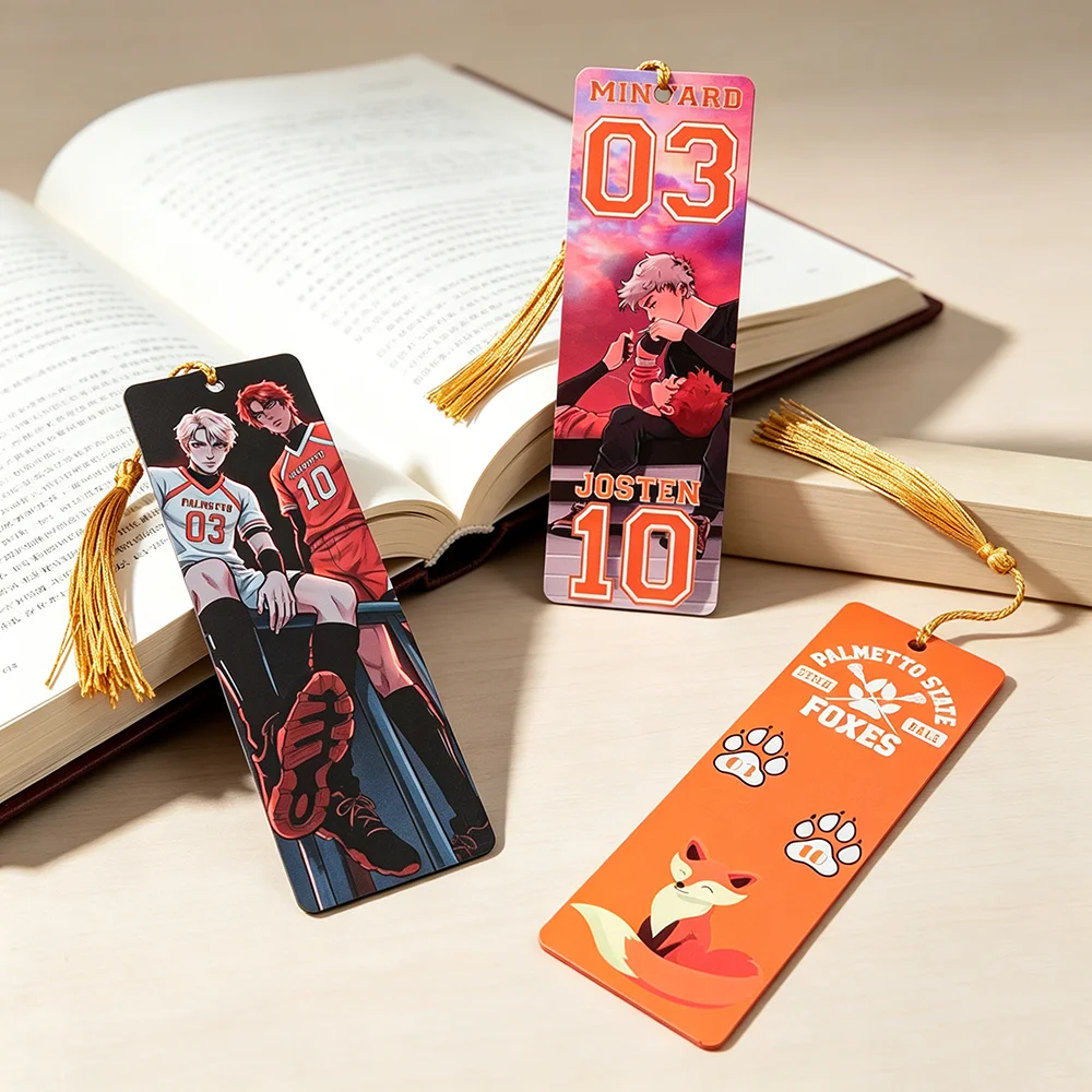 All For The Game AFTG Acrylic Bookmark Palmetto State Foxes Andrew Minyard Neil Josten Andreil Double Sided Tassel Bookmark Fan