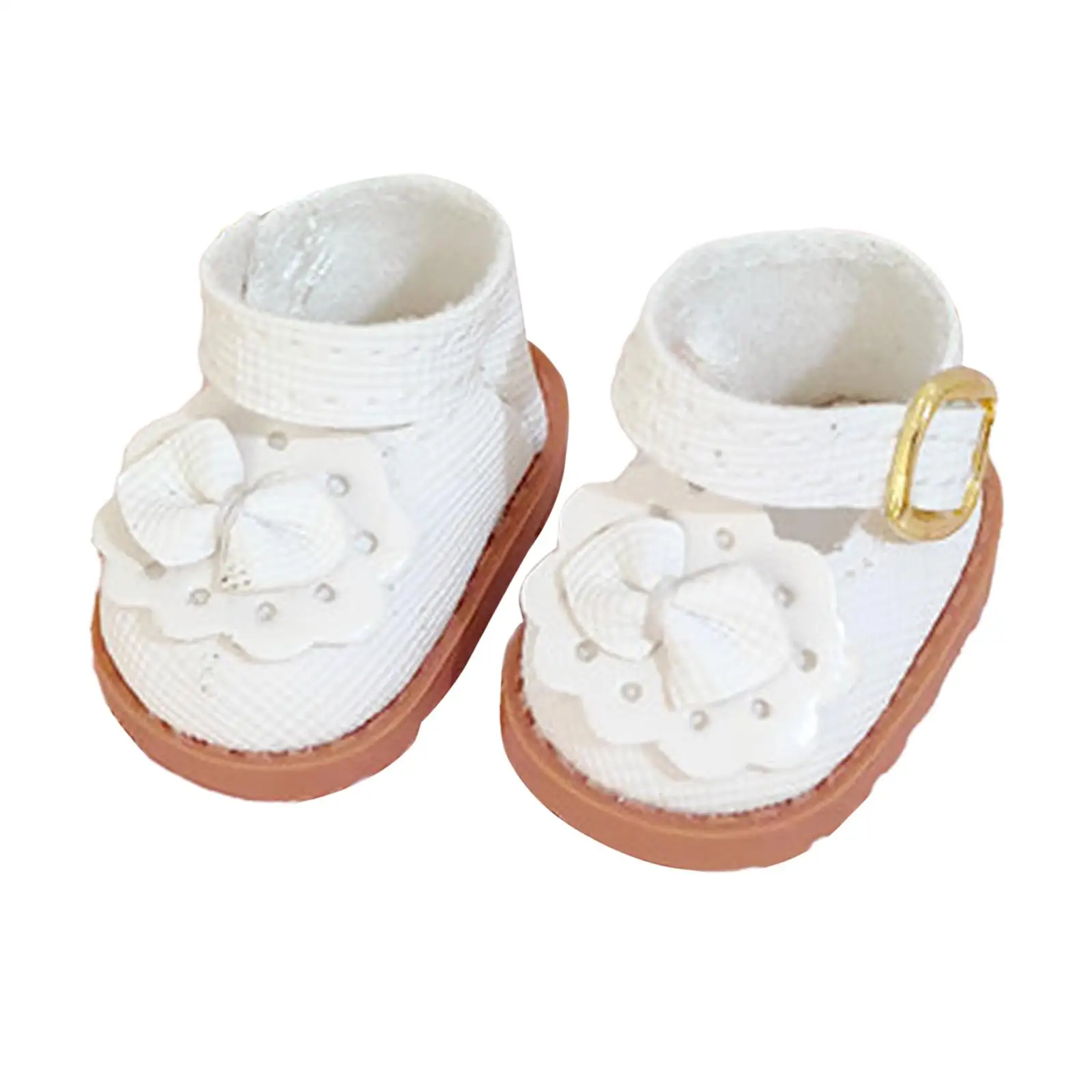 17cm Fashion Doll Shoes Comfortable (White Color) for Making Doll Toys