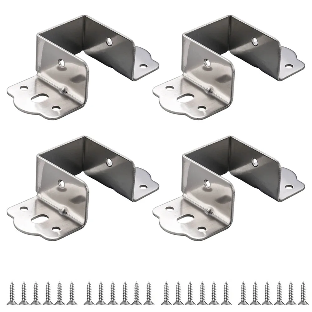 Staffe per binari del letto resistenti alla ruggine Gruppo telaio del letto Stabilità migliorata Installazione con finitura zincata con viti