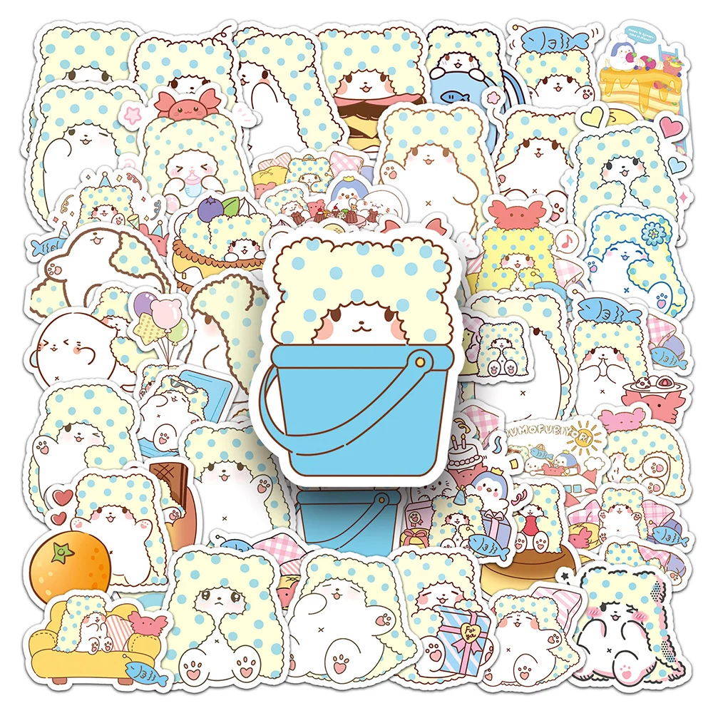 

10/30/50pcs Cute Marumofubiyori Sanrio Anime Cartoon Stickers Decal DIY Guitar Phone Case Scrapbooking Kawaii Decoration Sticker