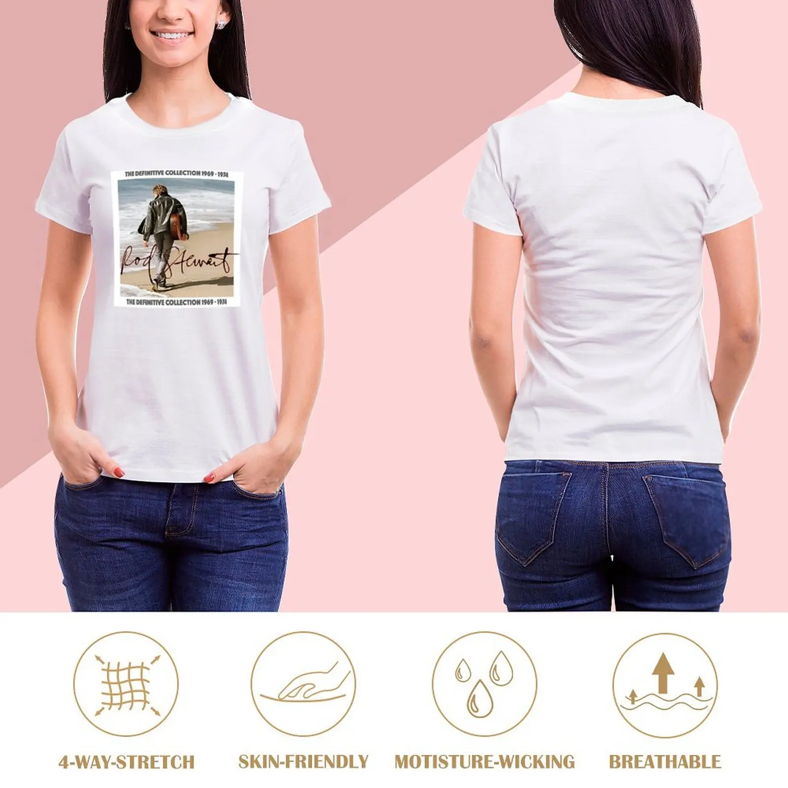 Die Stange beste Kollektion Stewart T-Shirt süße Tops Vintage Kleidung Dame Kleidung Sommer Blusen Frau 2024