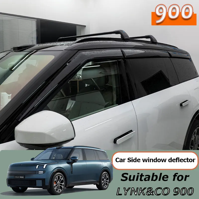 For Lynk&Co 900 Car Side Window Visor Windshield Sun Rain Deflector Awning Eyebrow Guard Window Shelter Exterior Car Accessories