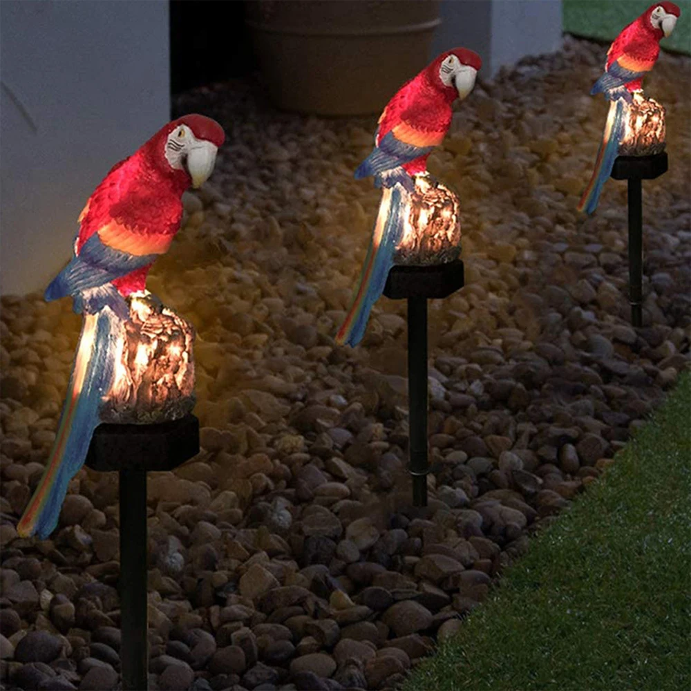 1 قطعة مصباح الحديقة الشمسية ، الببغاء في الهواء الطلق LED ضوء الشمس حديقة حصة ضوء أضواء المناظر الطبيعية الشمسية لحديقة الحديقة ساحة مسار الفناء #4