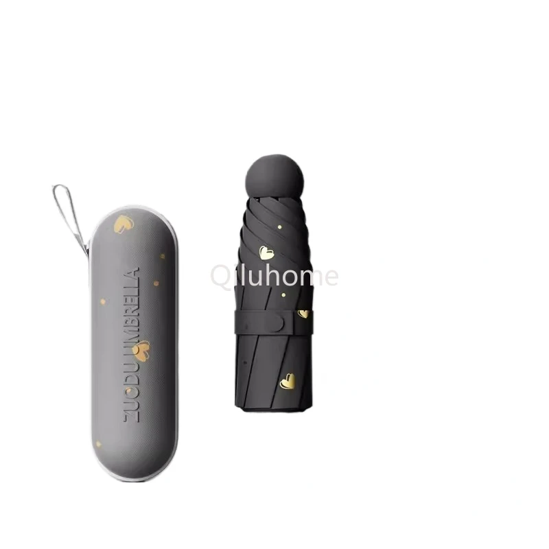 

Ultra Light Mini Women's 50 Fold Sun UmbrellaSun Protection and UV Protection Dual-purposeUmbrela,Sun Umbrella Pocket Capsu