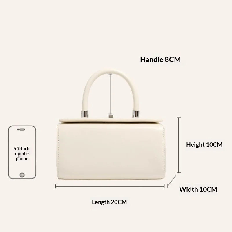 Minimalist Everyday Shoulder Bag for Women Genuine Leather Top Grain Leather Luxury Handbag Convertible Adjustable Strap