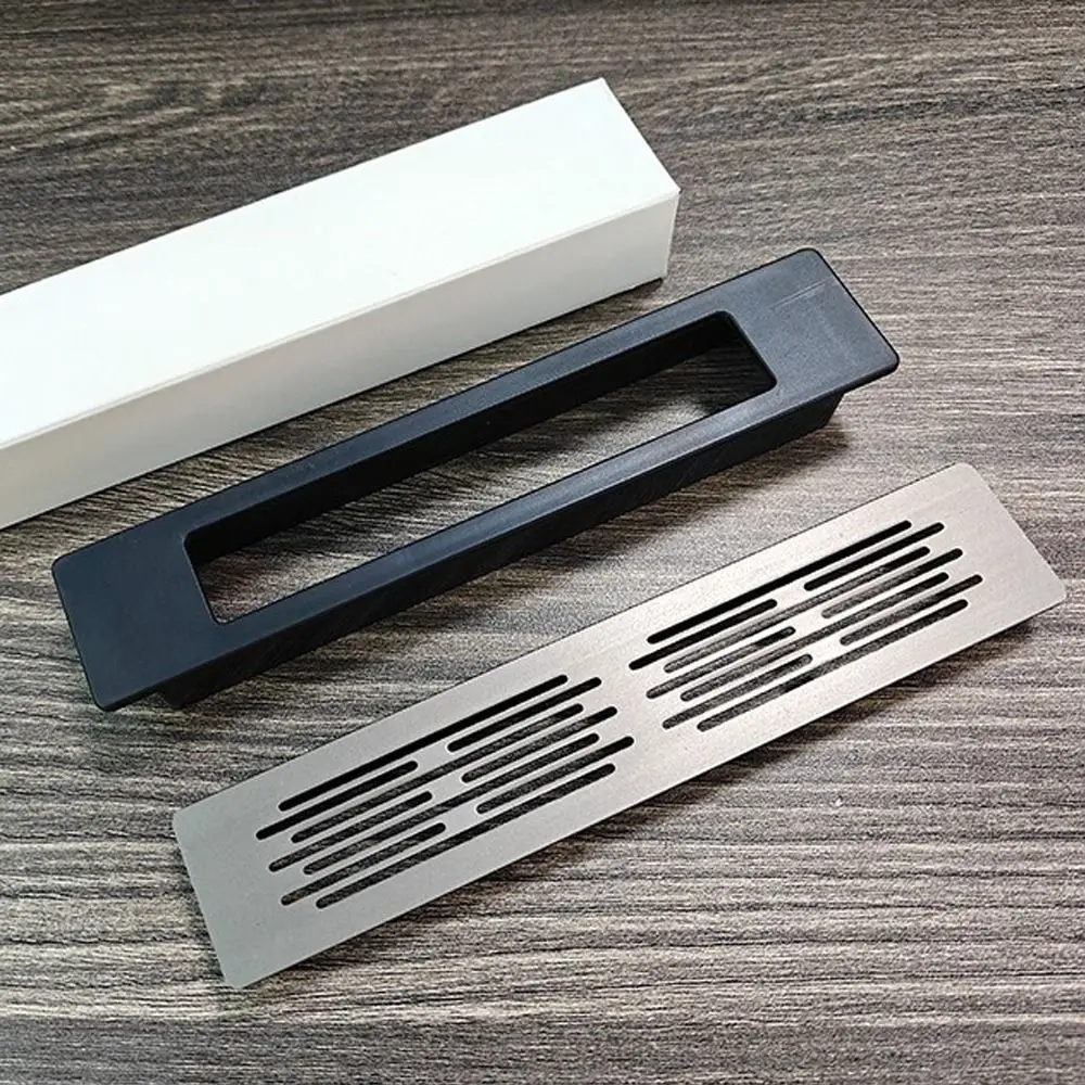 Aluminum Alloy/plastic Cabinet Breather Hole Cover Rectangle 30mm Wide Wardrobe Air Vent Decor Breathable Mesh